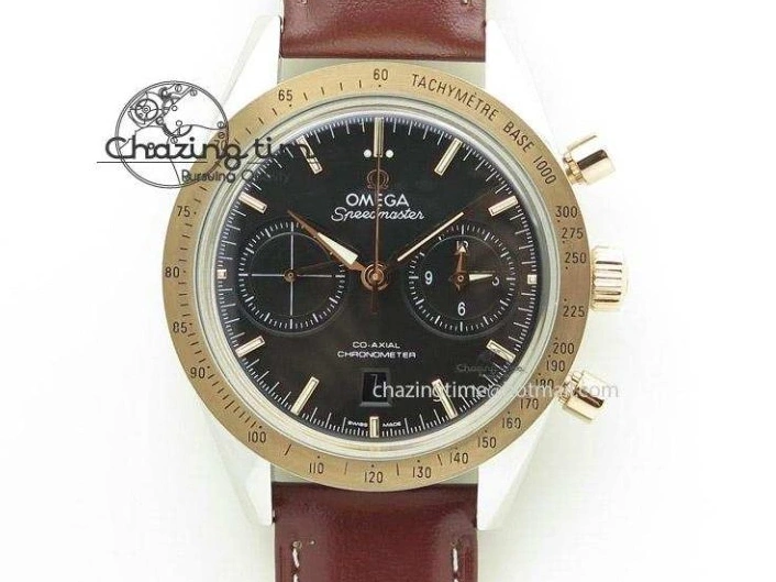 0413 Speedmaster Black Benom PVD Moon RMF Best Edition on PVD Bracelet Lemania HW WrinkleFree 7727